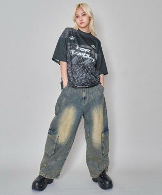 WEGO 【ユニセックス着用/MLサイズ展開】フォトゲームグラフィックT（SS） ブラック