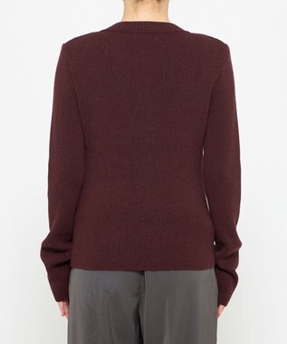 uncrave 【モデル村岡美里さん × uncrave STANDARD】ニットジャケット ボルドー