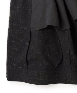 JOSEPH HOMME 【HIGH GRADE LINE】カスリウールワッシャー　ジップアップブルゾン ブラック系