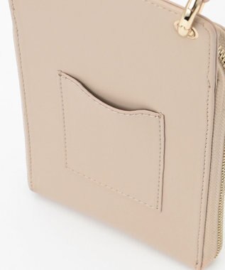 23区 【新色追加】キルティング スマホ ポシェット ベージュ系