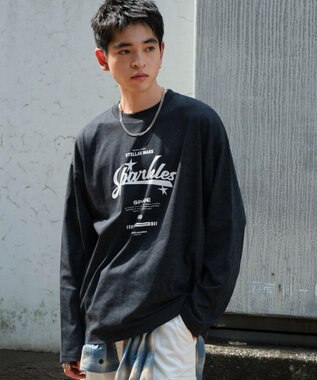 WEGO 【ユニセックス着用ITEM】スノーダイグラフィックT（LS） ブラック