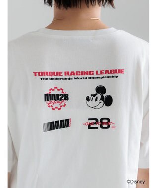 Te chichi 【Disney】MICKEY/ロゴプリントTシャツ オフホワイト