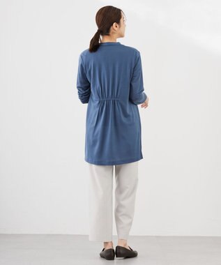 J.PRESS LADIES セルロースジャージー カットソー ダルブルー系