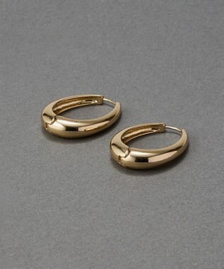 Phoebe 【金属アレルギー対応】プライムオーバルフープピアス　ゴールド ゴールド