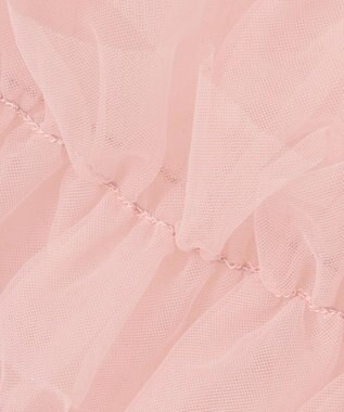 Feroux 【洗える】チュールキャミレイヤード カットソー ワンピース ブラック系