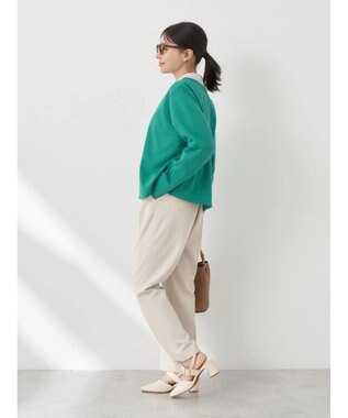 earth music&ecology パールスナップボタンカーディガン Green