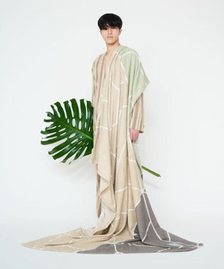 LOOM&SPOOL LBRパイルスロー ブランケット トラぺカーキ