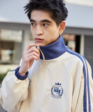 WEGO フェイクスウェードライントラックジャケット