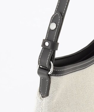J.PRESS LADIES 【2way】キャンバス ショルダー バッグ ブラック系