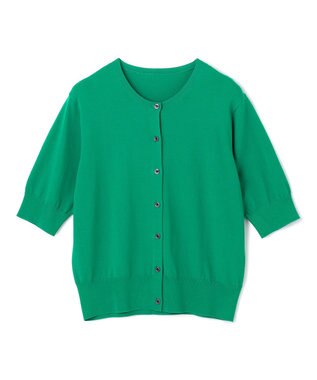 UNFILO L スゴ機能美 ハーフスリーブ カーディガン グリーン