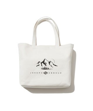 JOSEPH ABBOUD MOUNTAIN 【UNISEX】キャンバストートバック アイボリー系