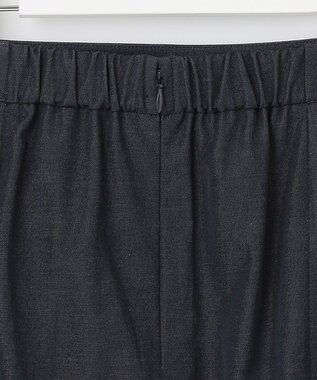 J.PRESS LADIES 【洗える・吸水速乾】コットン麻シェルドライ ナロー スカート ネイビー系