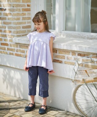 組曲 KIDS 【UVカット加工】【150-160㎝】アマノガワ チュニック ラベンダー