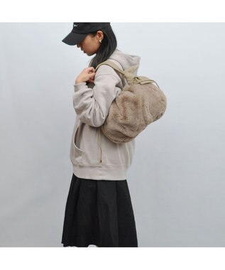 UNBILLION cachecache リボンハンドルエコファードロストバッグ オーク