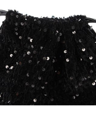 UNBILLION cachecache ベルベットスパンコールドロストバッグ ブラック