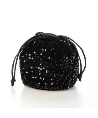 UNBILLION cachecache ベルベットスパンコールドロストバッグ ブラック