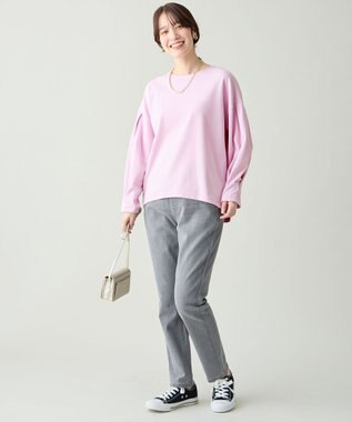 ANY タックスリーブプルオーバー ピンク