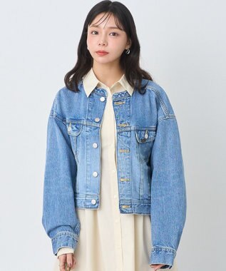 earth music&ecology Ｌｅｅ　×　ｅ．ｍ．ａ．ｅ．　ライダースジャケット Indigo