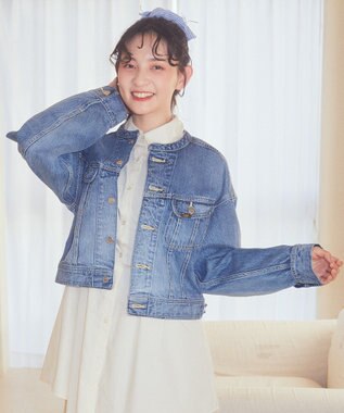 earth music&ecology Ｌｅｅ　×　ｅ．ｍ．ａ．ｅ．　ライダースジャケット Indigo