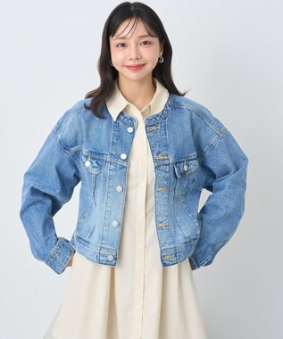 earth music&ecology Ｌｅｅ　×　ｅ．ｍ．ａ．ｅ．　ライダースジャケット Indigo