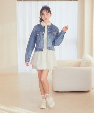 earth music&ecology Ｌｅｅ　×　ｅ．ｍ．ａ．ｅ．　ライダースジャケット Indigo