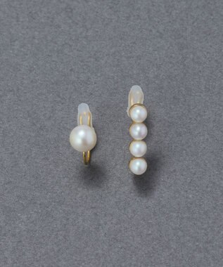 Phoebe 【金属アレルギー対応】2setラインパールイヤーカフ　ゴールド/ニッケルフリー