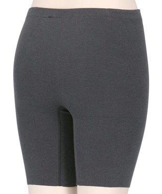 Wing あったかオーバーパンツ 薄手 アウターにひびきにくい 毛パン 3分丈 秋 冬 ER0612 ウイング／ワコール グレー