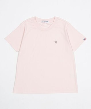 WEGO 【SMLサイズ展開】U.S. POLO ASSN.別注コンパクトTシャツ ライトピンク