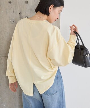 AMERICAN HOLIC ピグメント加工裏毛ルーズプルオーバー Yellow
