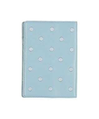 UNBILLION ペルケ perche / ドット刺繍B6手帳カバー サックスブルー