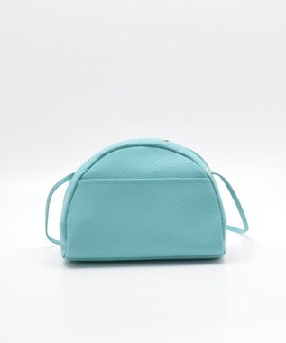blancle シュリンクレザー ハーフサークルショルダー ロビンエッグブルー