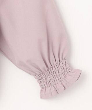 ANY KIDS リボン ボウタイ付き カットソー ピンクベージュ