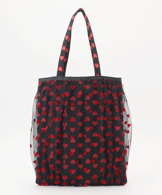 組曲 ハートレイヤード トート レッド系5