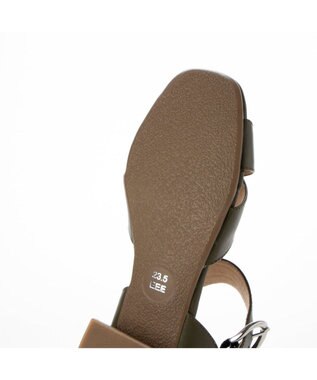 ing <ing>【WEB限定】【3E】ストラップクロスサンダル カーキ