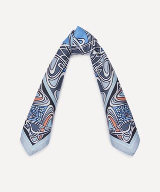 LIBERTY. アイアンシ シルクツイル スカーフ 45 ライトブルー