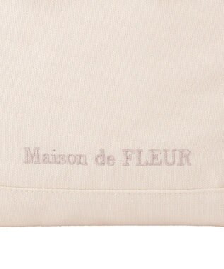Maison de FLEUR マルチポケット帆布トートSバッグ Ivory