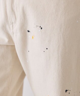 AMERICAN HOLIC ルーズストレートペイントデニム White