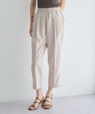 YECCA VECCA 【UVカット】サラサライージーテーパードパンツ Light Beige