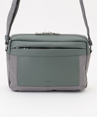 Y'SACCS ブロックモチーフショルダー ライトグリーン