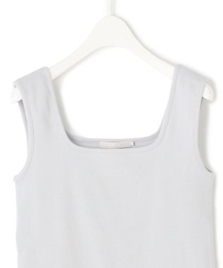 ICB 【新色追加・WEB限定カラーあり・洗える】ブロードステッチリブ タンクトップ ライトグレー系