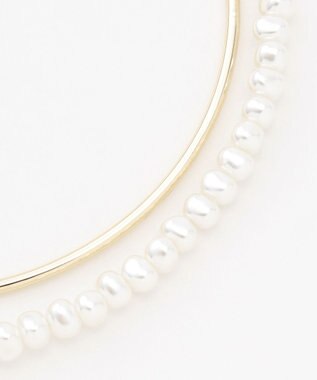 UNFILO 2SET パールネックレス×チョーカー ゴールド