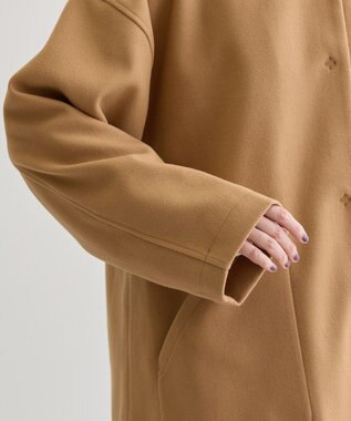 Green Parks フード取り外しハーフコート Camel