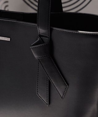 Tiaclasse 【安田美沙子さん　小倉優子さん着用】リボンデザイン通勤バッグ ブラック