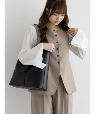 Te chichi スクエアネックジレ【AOYAMA FASHION ASSOCIATION × Te chichi】 モカ