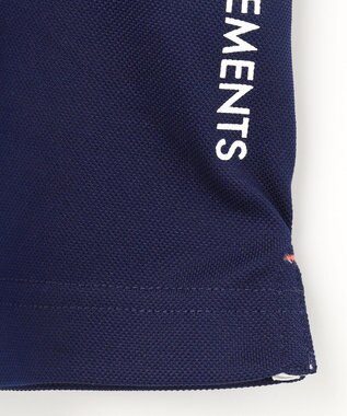 23区GOLF 【WOMEN】【吸水速乾/UVカット】グラフィカルポロシャツ ネイビー系