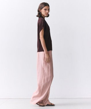 BEIGE， NADIA / ストレッチ スキッパーニット Bordeaux