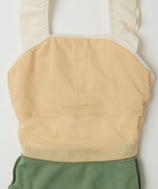 OP／FILA 【repipi armario】編上げAライン水着 カーキ