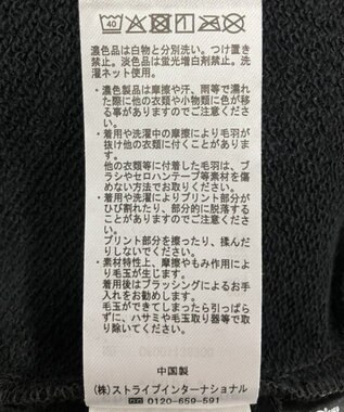 Green Parks ＦＡＮＴＡＳＩＡ／フロッキープリントスウェット Black