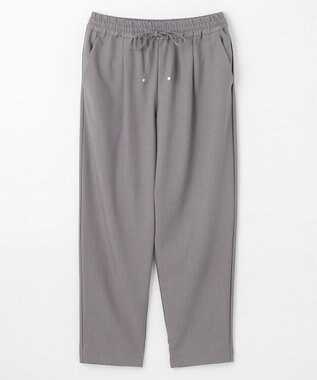 ANY 【ウエストゴム】イージーケアライトストレッチテーパードパンツ チャコール