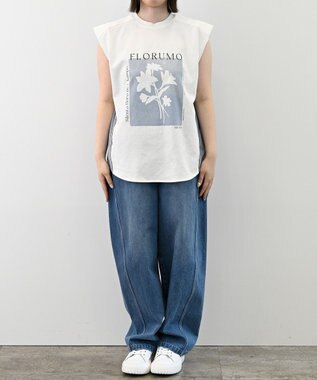 FORFORMO Printed Design Tops プリンテッドデザイントップス ライトブルー